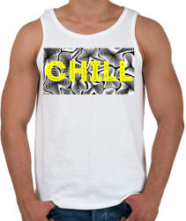 printfashion Sárga CHILL - Férfi atléta - Fehér (13909216)