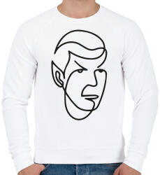 printfashion Spock - Férfi pulóver - Fehér (10785088)