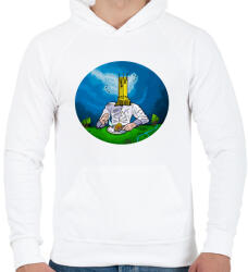 printfashion Tower Tarot - Férfi kapucnis pulóver - Fehér (11957463)