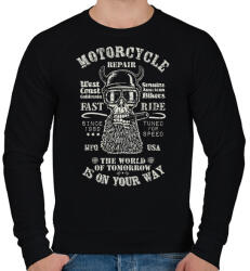 printfashion is on your way - Férfi pulóver - Fekete (4869926)