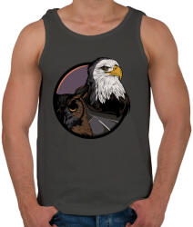 printfashion Sasmadár - Férfi atléta - Sötétszürke (418183)