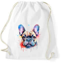 printfashion Francia bulldog - Sportzsák, Tornazsák - Fehér (14021646)