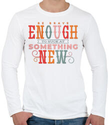 printfashion Kezd valami újat - Férfi hosszú ujjú póló - Fehér (4302772)