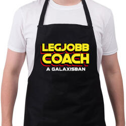 printfashion LEGJOBB COACH A GALAXISBAN - Kötény - Fekete (11564374)