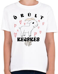 printfashion Őrült kecskés nő - Gyerek póló - Fehér (11619512)