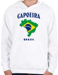 printfashion CAPOEIRA BRAZIL - Gyerek kapucnis pulóver - Fehér (9436138)