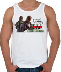 printfashion GTA Online heists - Férfi atléta - Fehér (2051968)