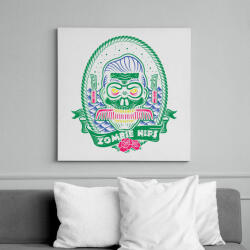 printfashion Hipszter zombi - Vászonkép - Fehér (6620000)