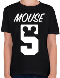 printfashion Mouse 5 - Gyerek póló - Fekete (889861)