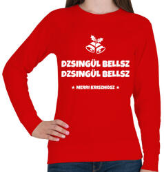 printfashion JINGLE BELLS - Női pulóver - Piros (10739807)