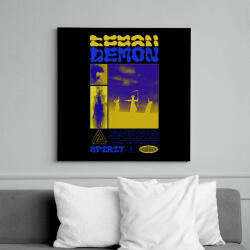 printfashion Demon - Vászonkép - Fekete (14736972)