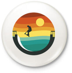 printfashion Rolleres - Kitűző, hűtőmágnes - Fehér (15589714)