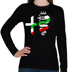 printfashion Alfa Romeo - Női hosszú ujjú póló - Fekete (10774759)