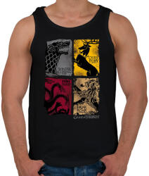 printfashion Trónok harca - Férfi atléta - Fekete (375560)