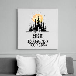 printfashion A szex mindig egy jó ötlet - Vászonkép - Fehér (6625370)