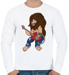 printfashion Rocker Oroszlán - Férfi pulóver - Fehér (502412)