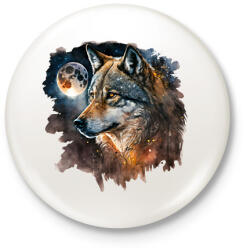 printfashion farkas - Kitűző, hűtőmágnes - Fehér (16278900)