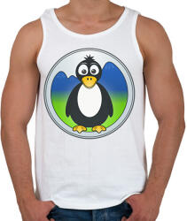 printfashion Pingvin logó - Férfi atléta - Fehér (12065862)