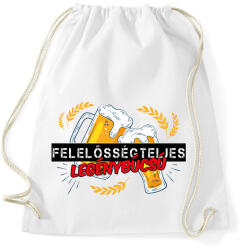 printfashion Felelősségteljes legénybúcsú - Sportzsák, Tornazsák - Fehér (13158851)