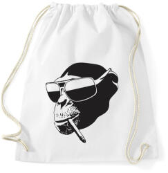 printfashion Vagány majom - Sportzsák, Tornazsák - Fehér (1014829)