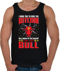 printfashion BITCOIN 4 EVER 55 - Férfi atléta - Fekete (6119837)