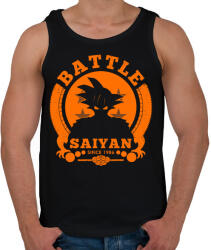 printfashion battle saiyan - Férfi atléta - Fekete (837262)