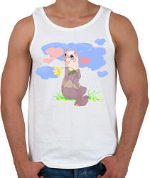 printfashion Görényke - Férfi atléta - Fehér (4824263)
