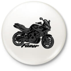 printfashion fz6 - Kitűző, hűtőmágnes - Fehér (3090209)