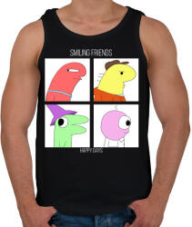 printfashion Smiling Friends - Férfi atléta - Fekete (16630251)
