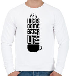 printfashion Kávé - Férfi pulóver - Fehér (11392487)