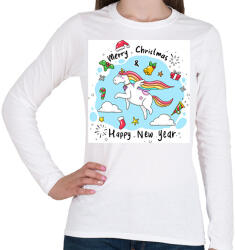 printfashion Karácsony - Női hosszú ujjú póló - Fehér (14965473)