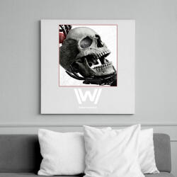 printfashion WestWorld skull - Vászonkép - Fehér (7423528)
