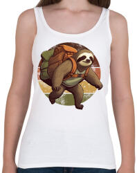 printfashion Túrázó lajhár - Női atléta - Fehér (16613005)