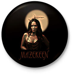 printfashion MAZEKEEN - Kitűző, hűtőmágnes - Fekete (3097426)