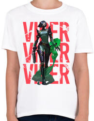 printfashion Valorant Viper - Gyerek póló - Fehér (2594861)