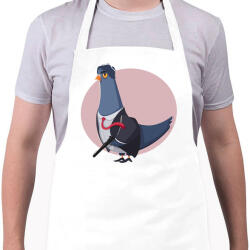 printfashion Gengszter galamb - Kötény - Fehér (4915228)