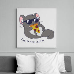 printfashion Chin-chillin' - Vászonkép - Fehér (13817631)