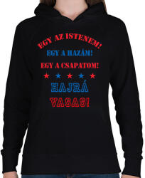 printfashion Vasas - Női kapucnis pulóver - Fekete (2817509)