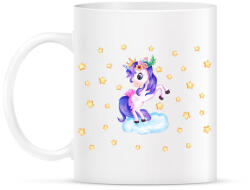 printfashion Unikornis a csillagok között - Bögre - Fehér (6571681)