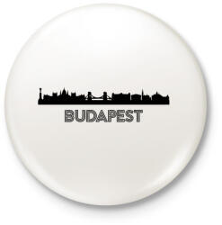 printfashion Budapest - Kitűző, hűtőmágnes - Fehér (3081785)
