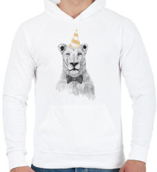 printfashion Get the party started II - Férfi kapucnis pulóver - Fehér (4980300)