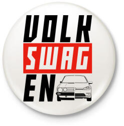 printfashion VOLK-SWAG-EN - Kitűző, hűtőmágnes - Fehér (3082580)