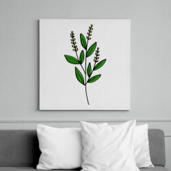 printfashion virág-006 - Vászonkép - Fehér (6630630)