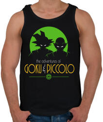 printfashion Goku és Piccolo - Férfi atléta - Fekete (356762)