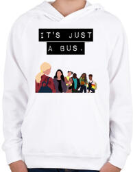 printfashion It's just a bus. - Gyerek kapucnis pulóver - Fehér (2231849)