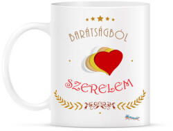 printfashion Barátság - szerelem - Bögre - Fehér (790457)