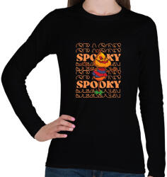 printfashion Spooky töki - Női hosszú ujjú póló - Fekete (14636172)