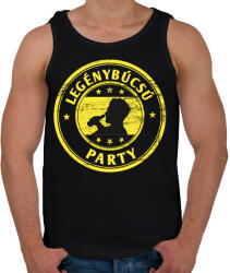 printfashion Legénybúcsú party - Férfi atléta - Fekete (5268278)
