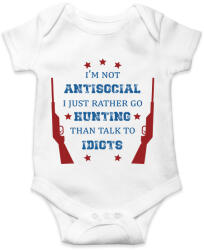 printfashion I just rather go hunting - Baba Body - Fehér (7493435)