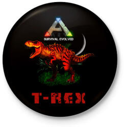 printfashion ARK-TREX - Kitűző, hűtőmágnes - Fekete (4971146)